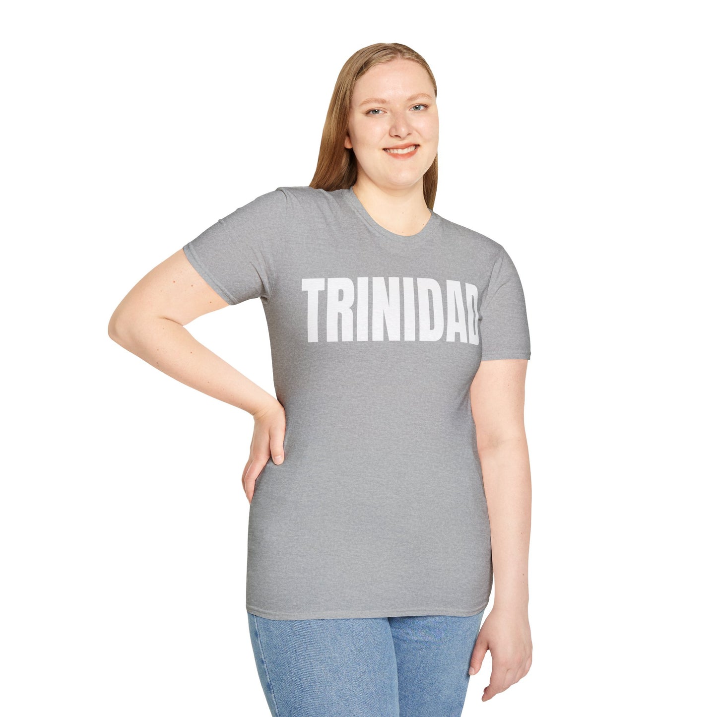 Trinidad WHITE TEXT Unisex T-Shirt