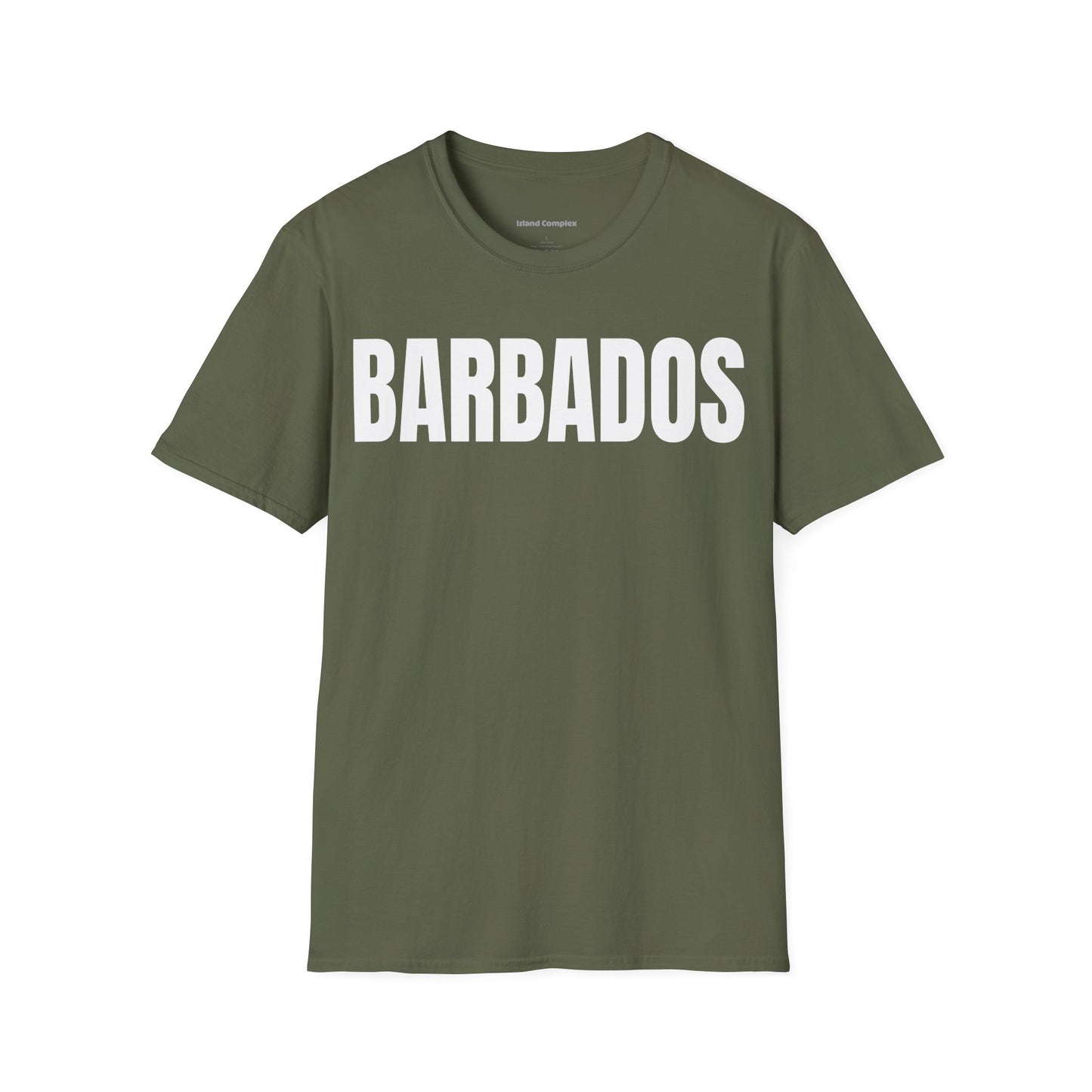 Barbados Motto Series WHITE TEXT Unisex T-Shirt