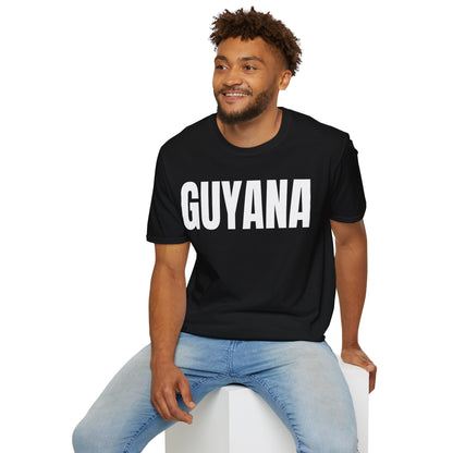 Guyana Motto Series WHITE TEXT Unisex T-Shirt