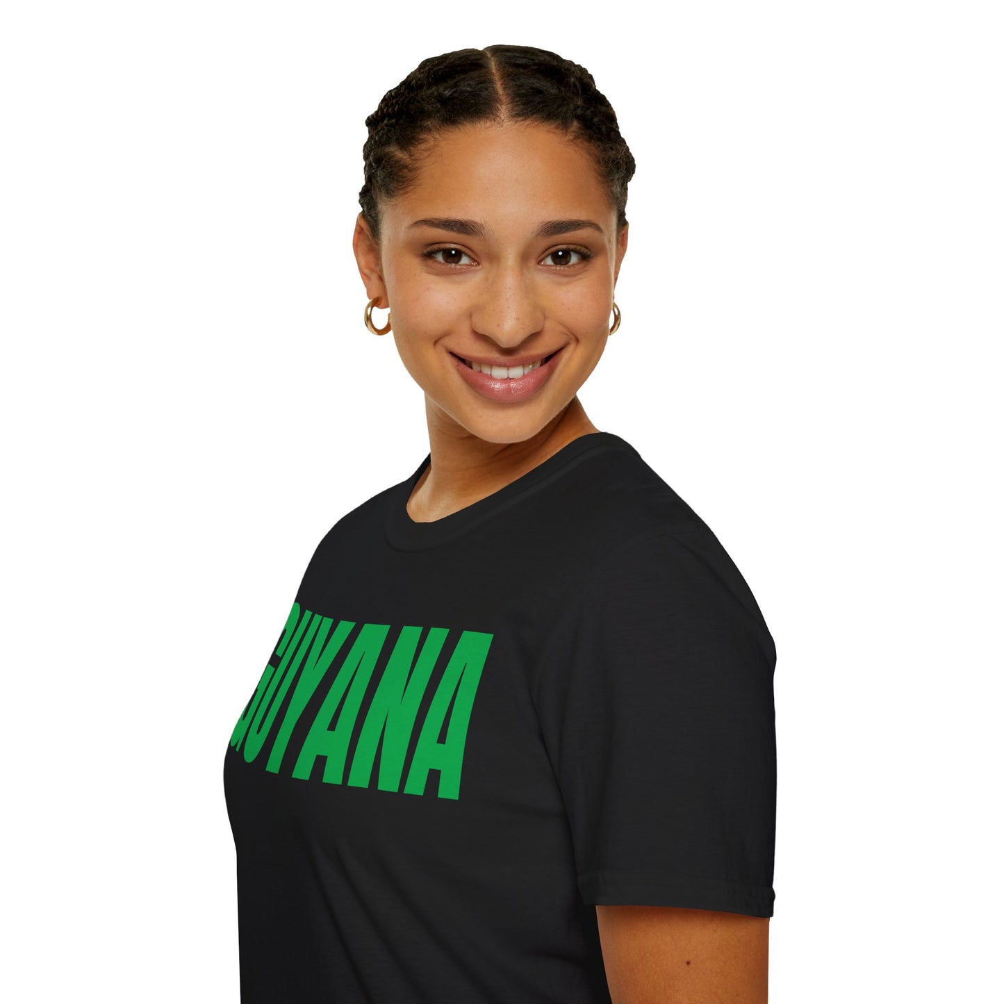 Guyana Motto Series GREEN TEXT Unisex T-Shirt