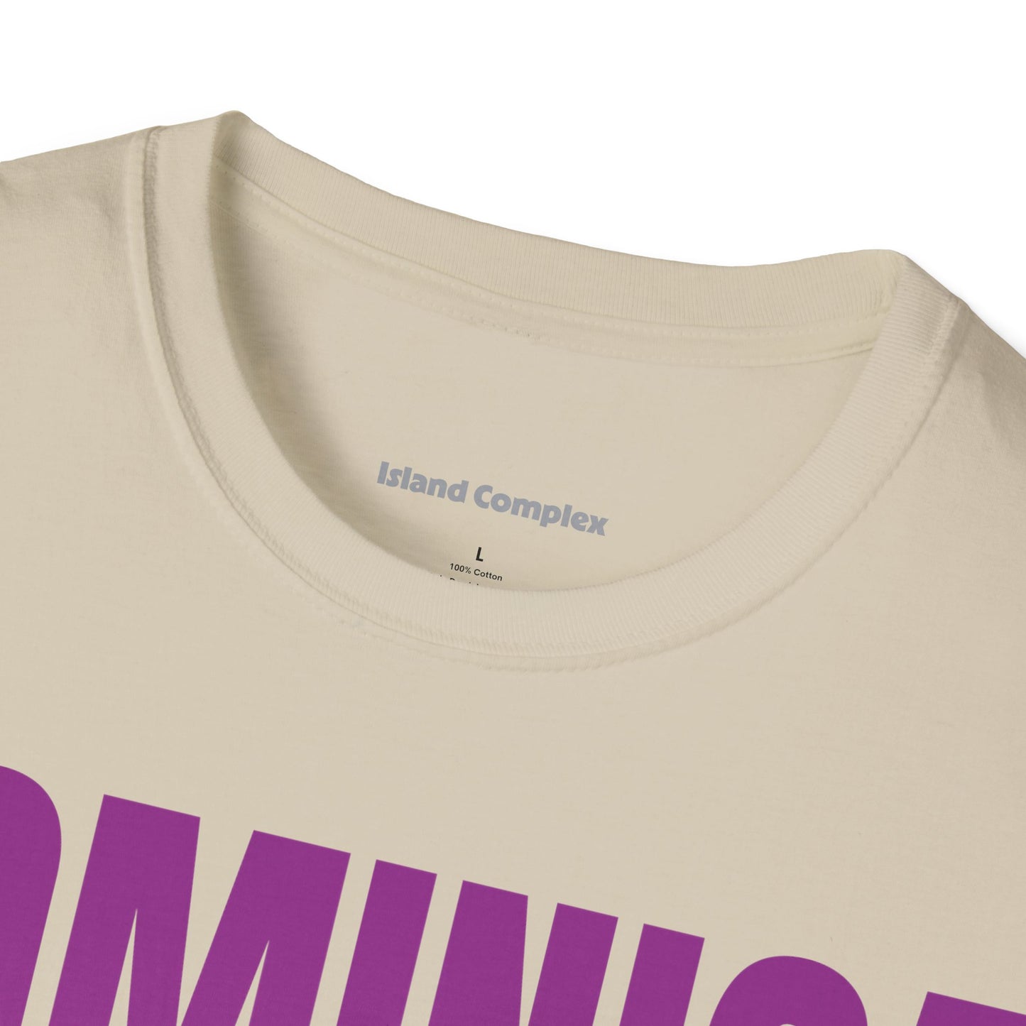 Dominica PURPLE TEXT Unisex T-Shirt