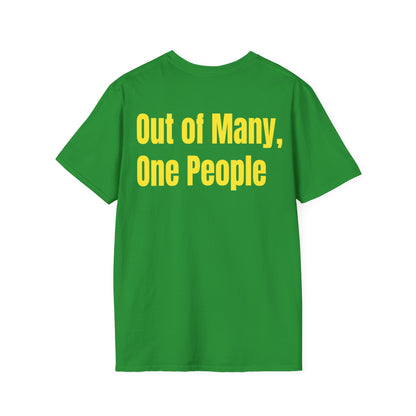 Jamaica Motto Series YELLOW TEXT Unisex T-Shirt