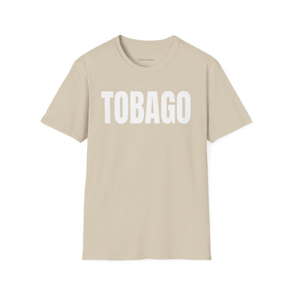 Tobago WHITE TEXT Unisex Softstyle T-Shirt