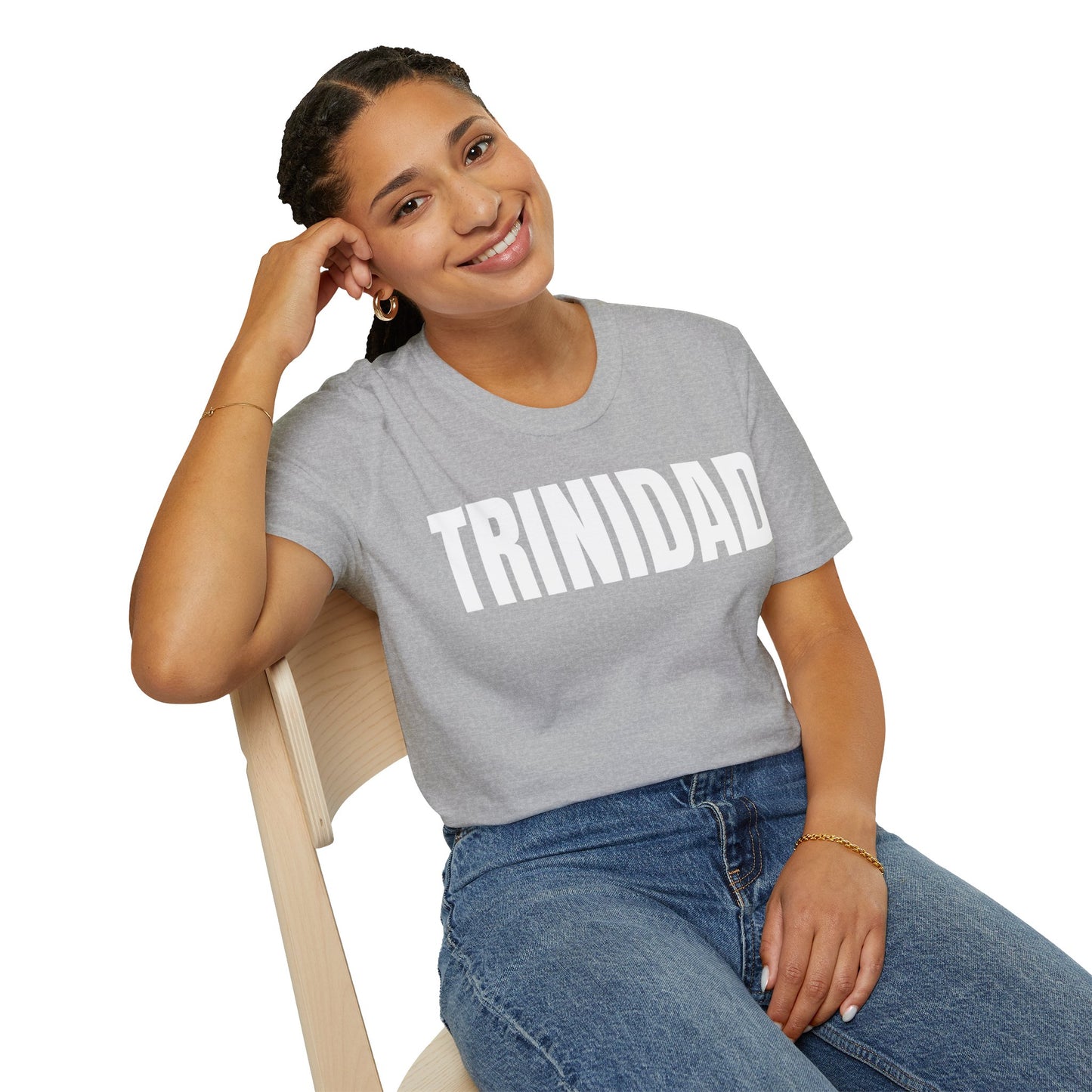 Trinidad WHITE TEXT Unisex T-Shirt