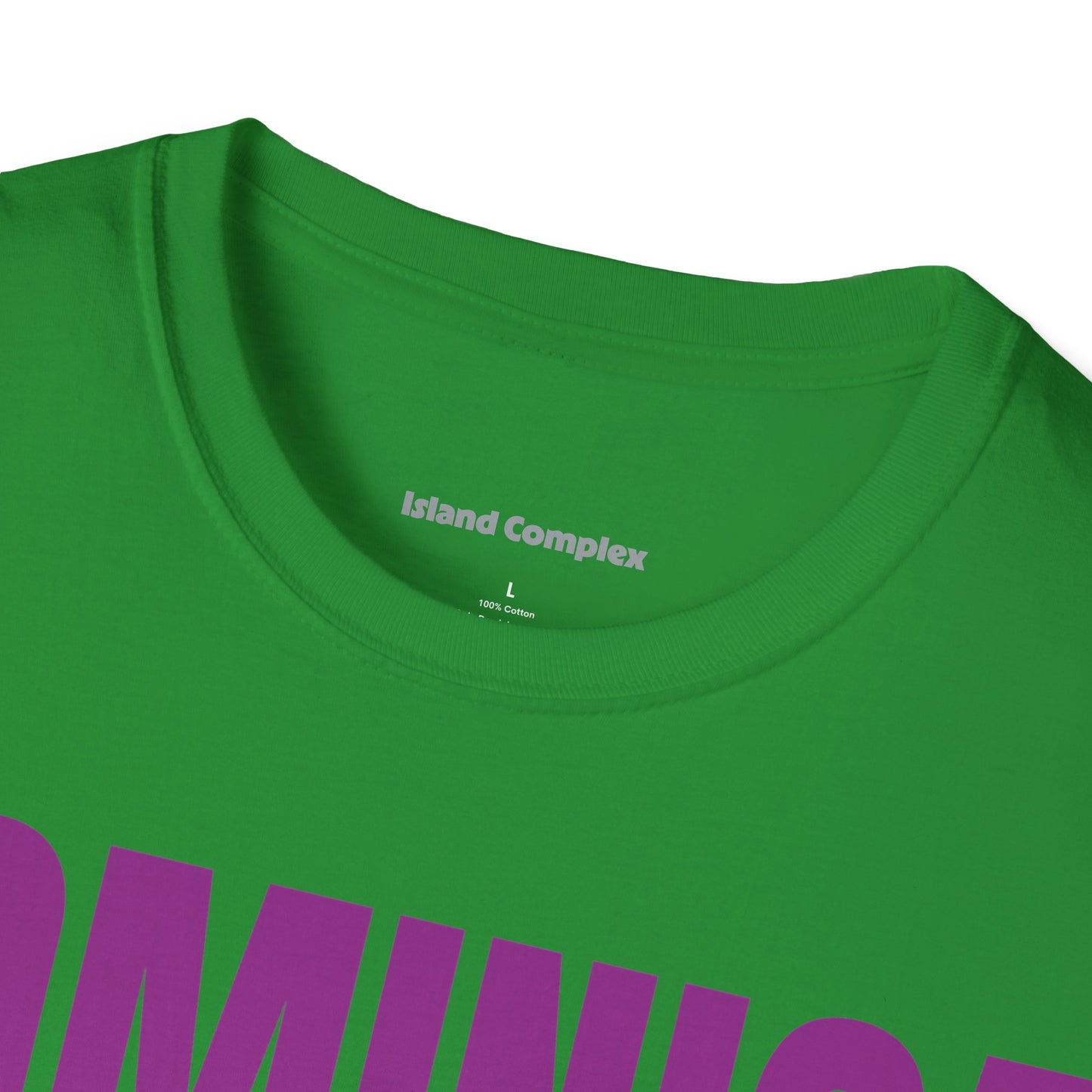 Dominica PURPLE TEXT Unisex T-Shirt