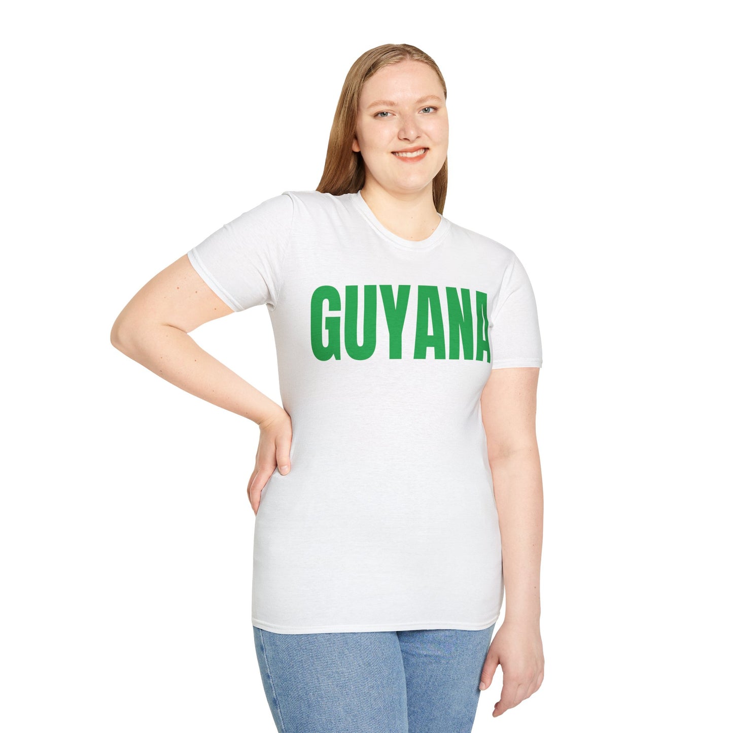 Guyana GREEN TEXT Unisex T-Shirt