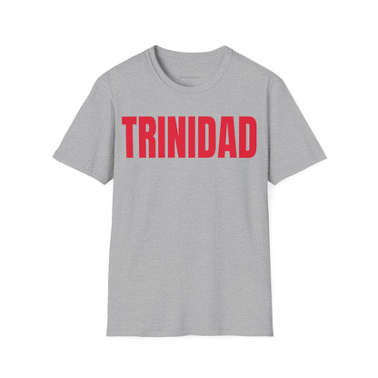 Trinidad RED TEXT Unisex Softstyle T-Shirt