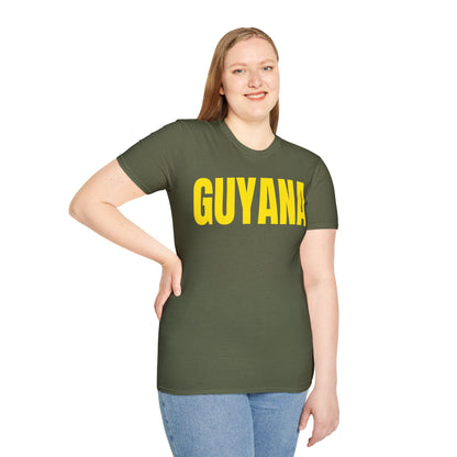 Guyana Motto Series YELLOW TEXT Unisex