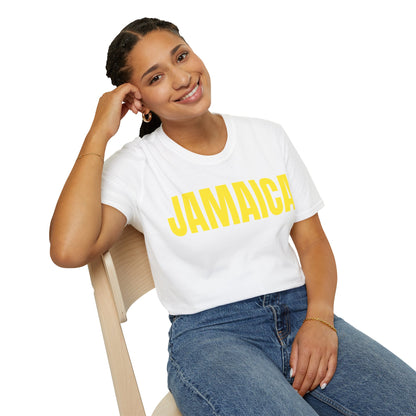 Jamaica YELLOW TEXT Unisex T-Shirt