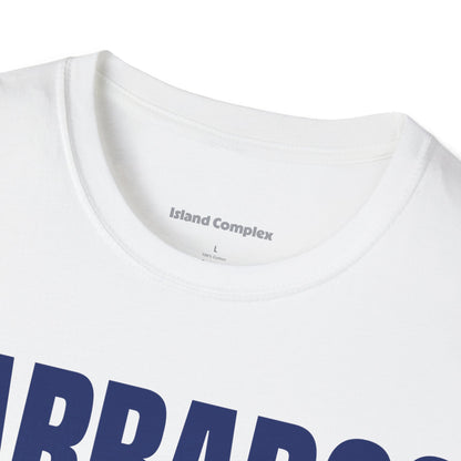 Barbados BLUE TEXT Unisex T-Shirt