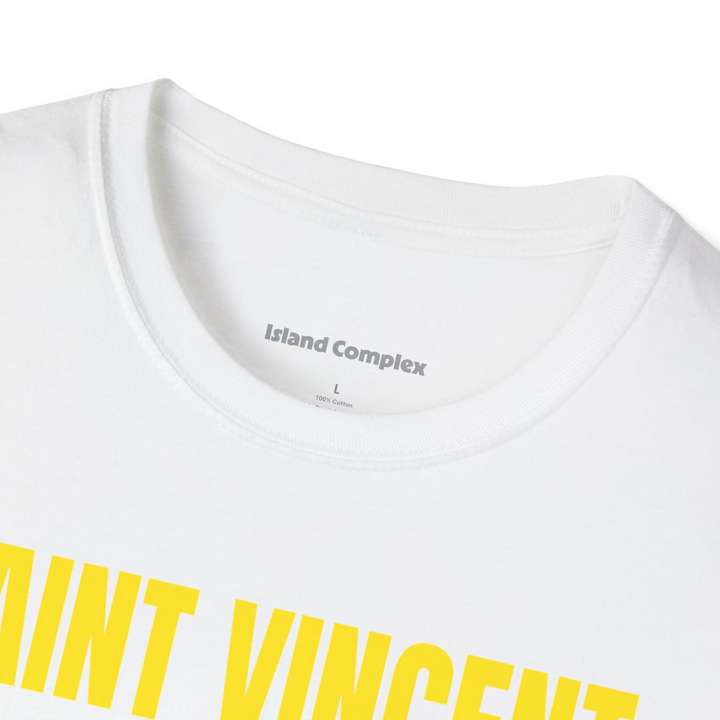 Saint Vincent Motto Series YELLOW TEXT Unisex T-Shirt