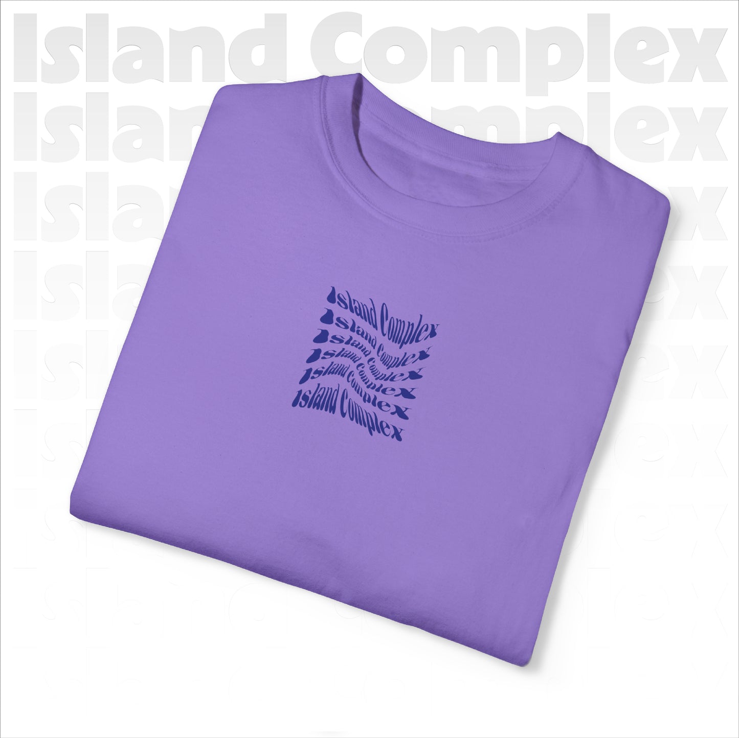 Island Complex Twisted Logo Unisex Garment-Dyed T-shirt