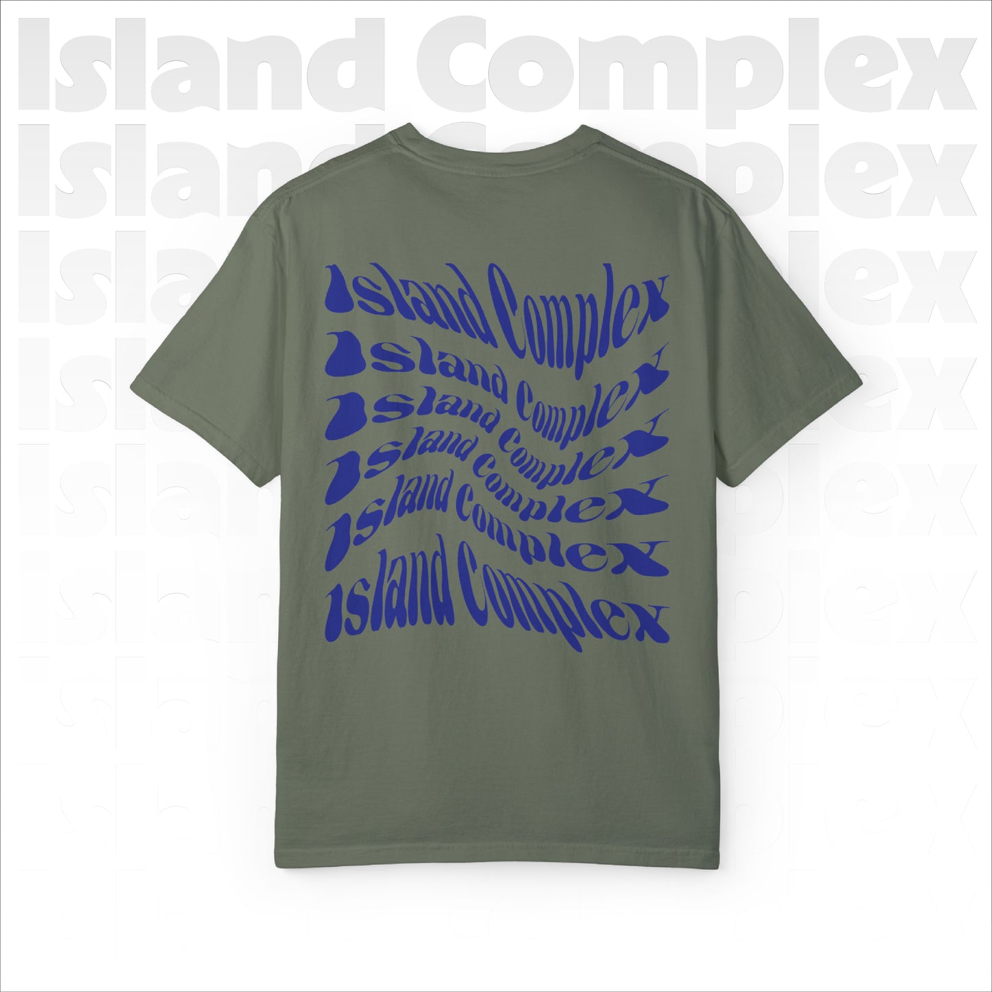 Island Complex Twisted Logo Unisex Garment-Dyed T-shirt