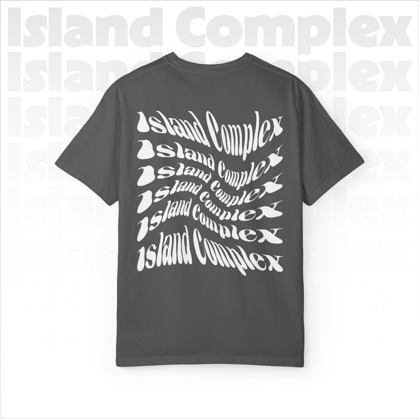 Island Complex Twisted Logo Unisex Garment-Dyed T-shirt