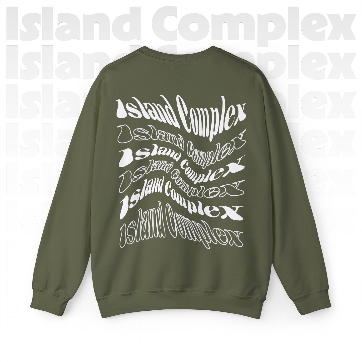 Island Complex Twisted Logo Unisex Heavy Blend™ Crewneck Sweatshirt