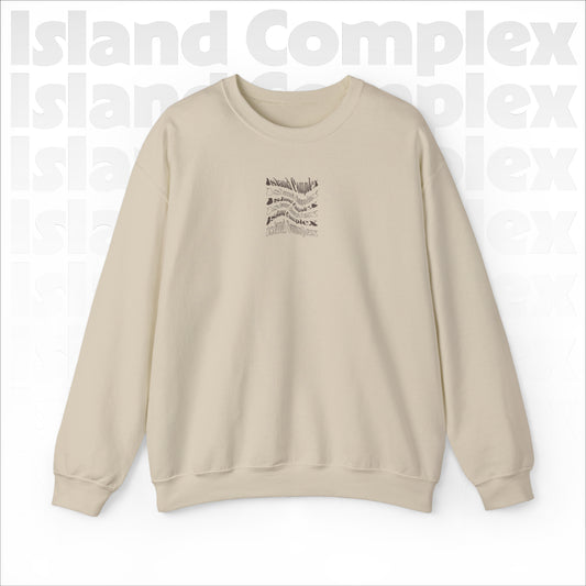 Island Complex Twisted Logo Unisex Heavy Blend™ Crewneck Sweatshirt